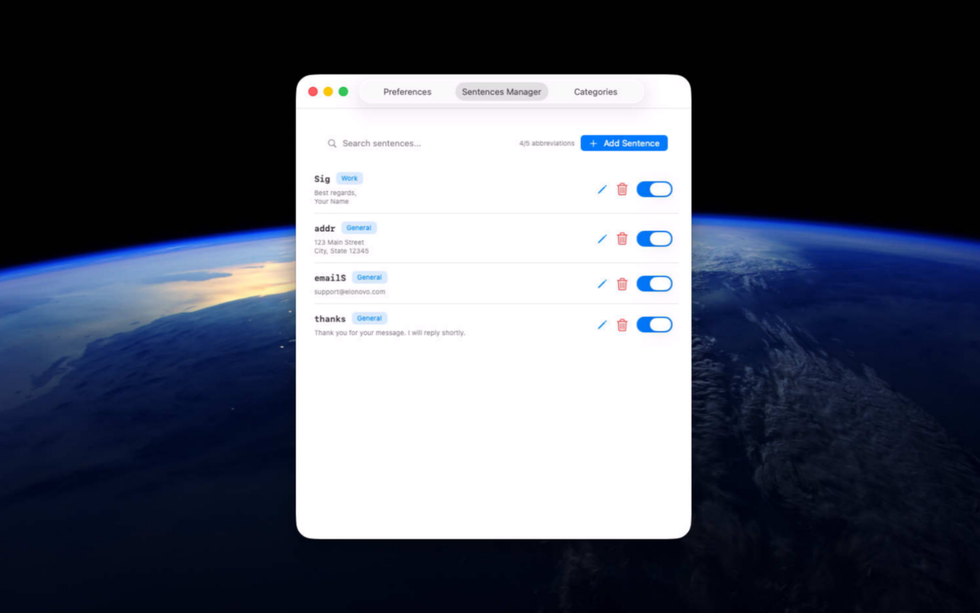 FlashWrite interface