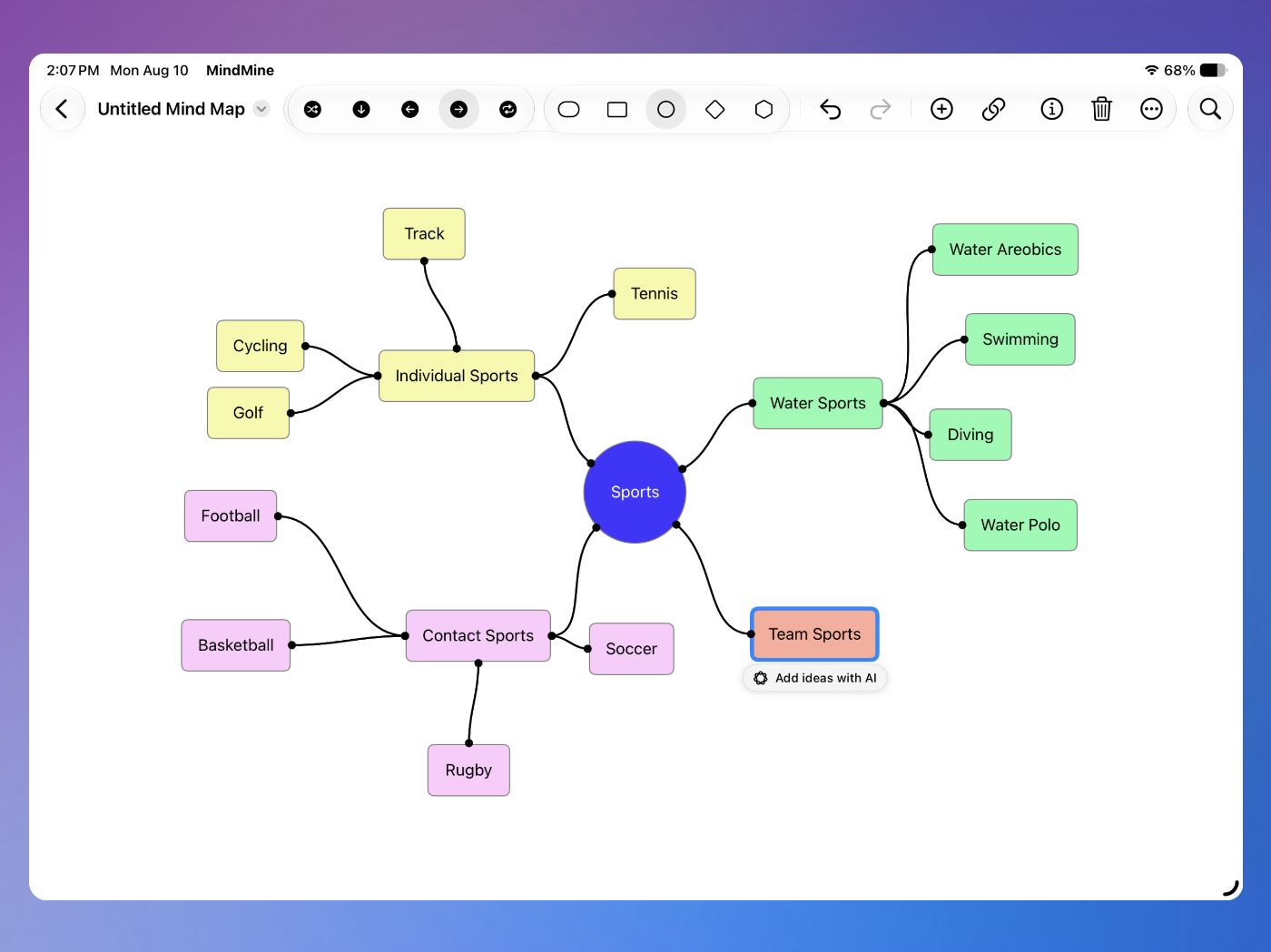 MindMine Tablet interface
